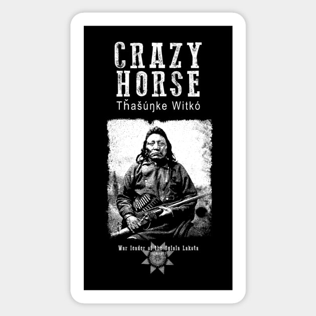 Crazy Horse-Lakota Chief-Warrior-Sioux-Indian-History Sticker by StabbedHeart